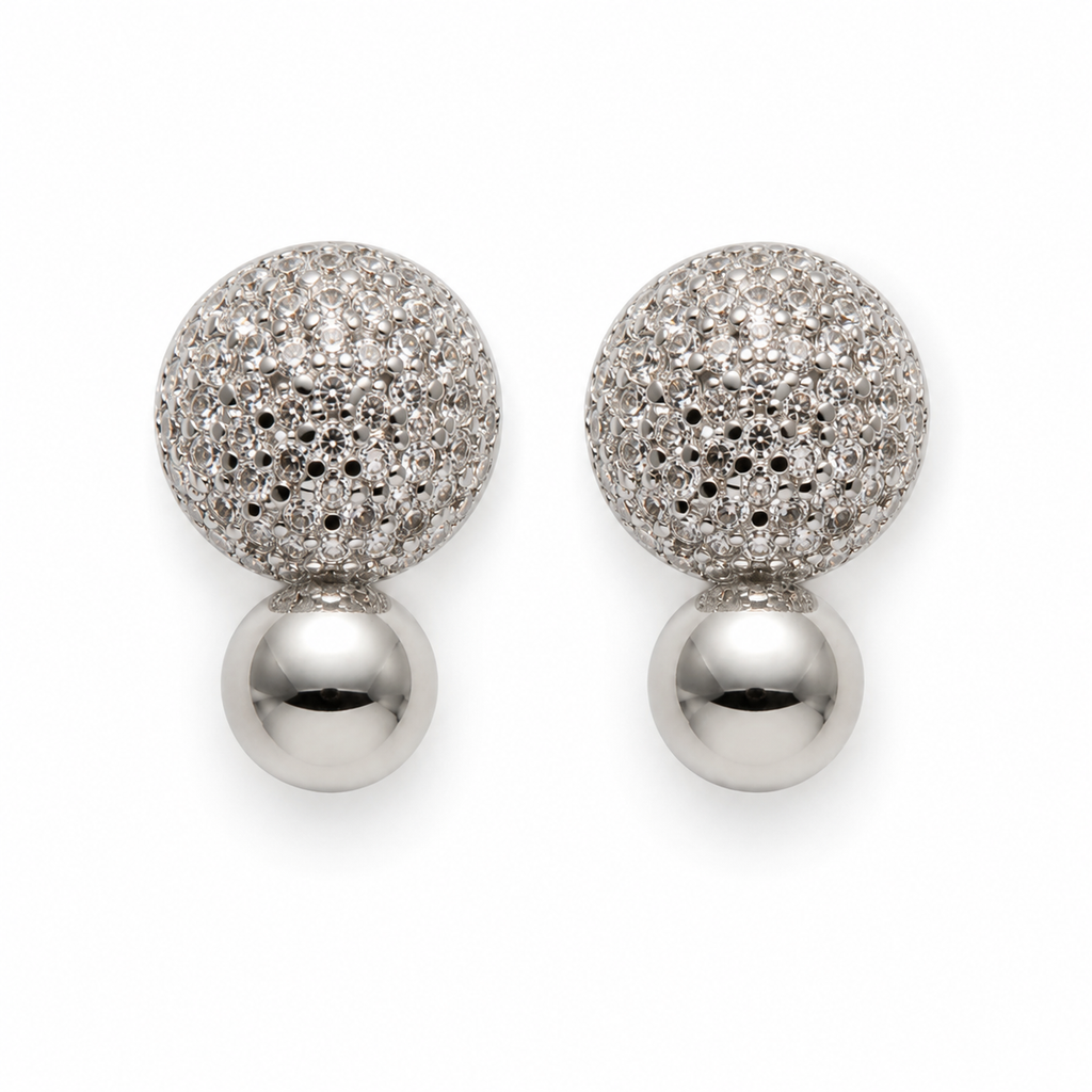 Luna Pavé Drop Earrings