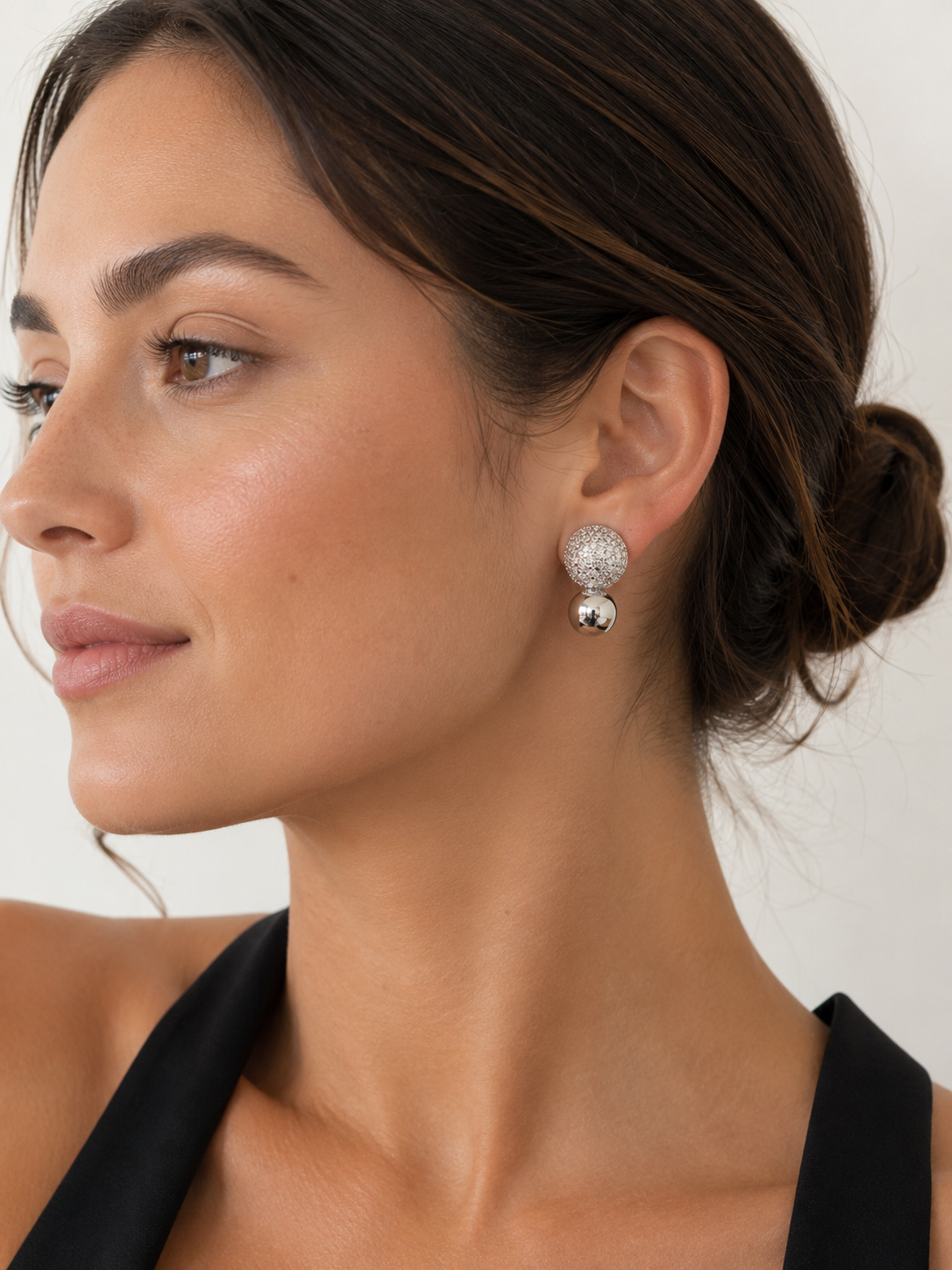 Luna Pavé Drop Earrings