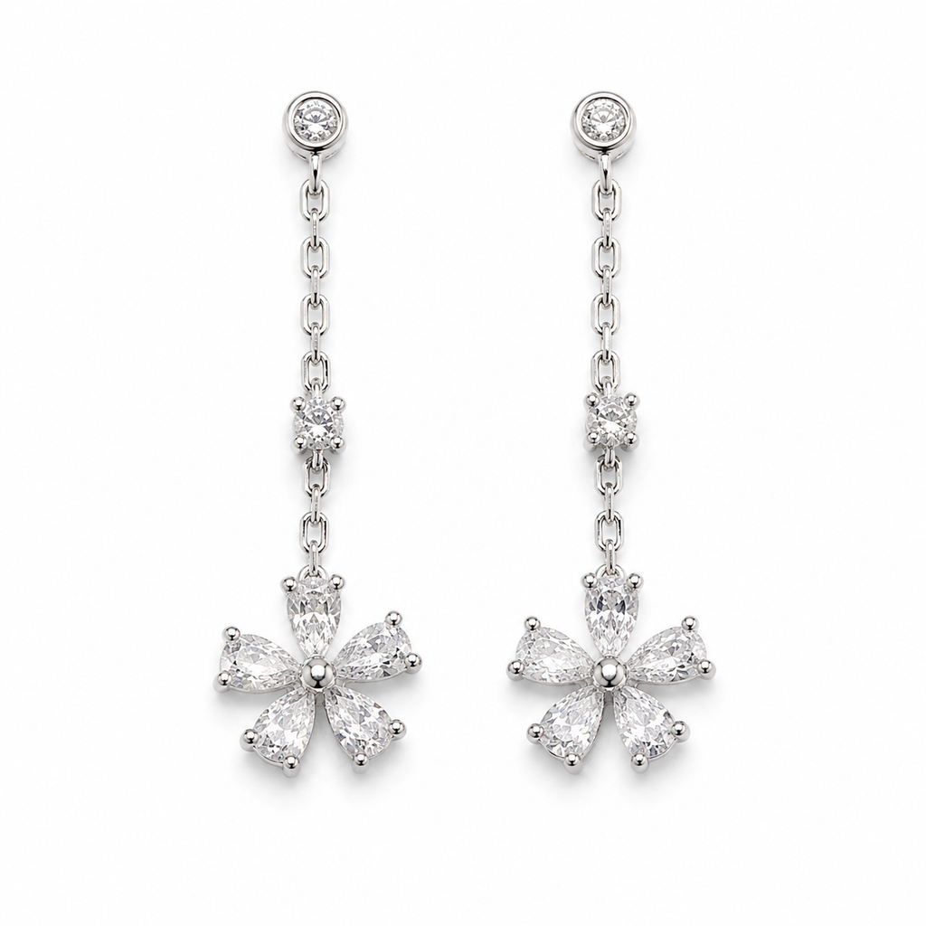 Celeste Flower Drop Earrings