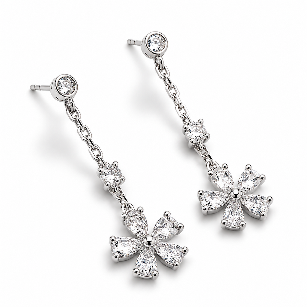 Celeste Flower Drop Earrings
