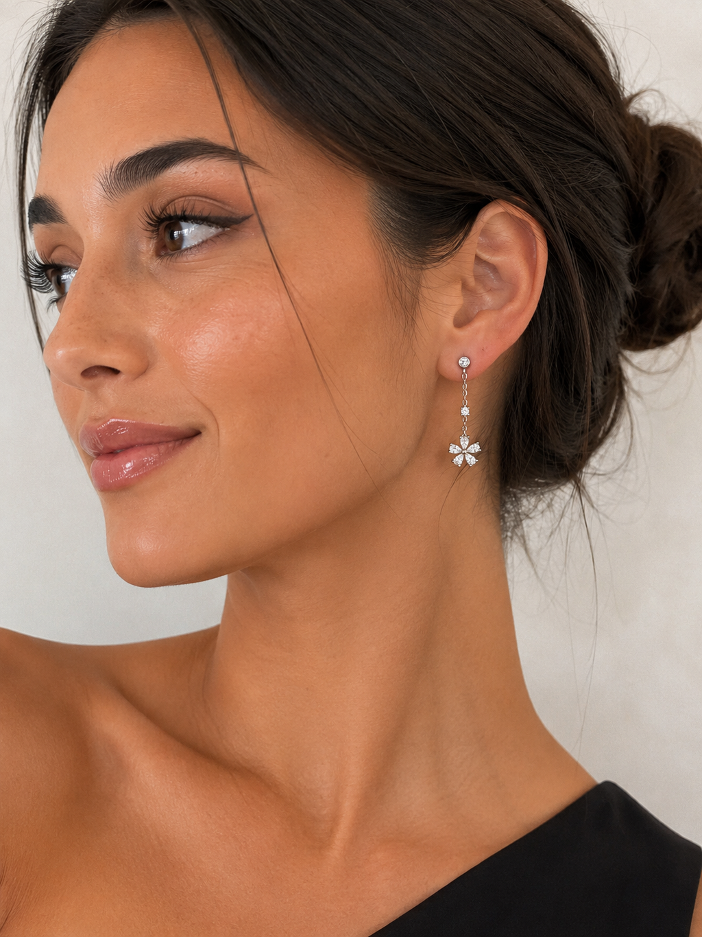 Celeste Flower Drop Earrings