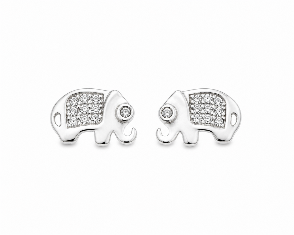 Lucky Elephant Stud Earrings