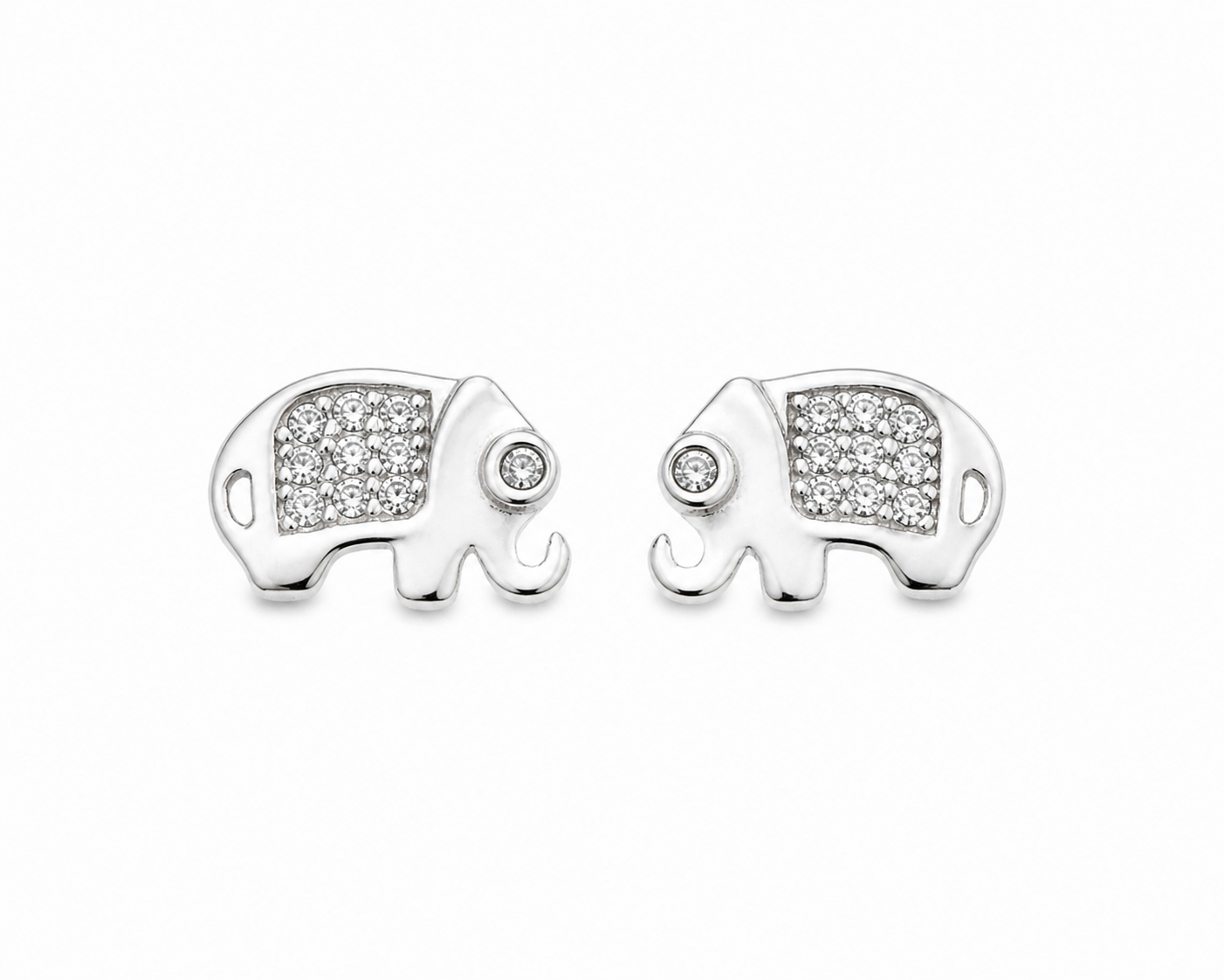 Lucky Elephant Stud Earrings