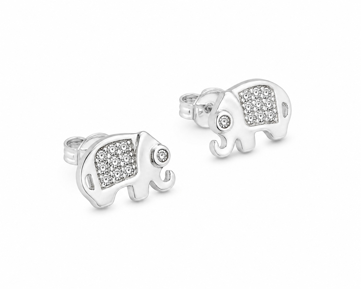 Lucky Elephant Stud Earrings