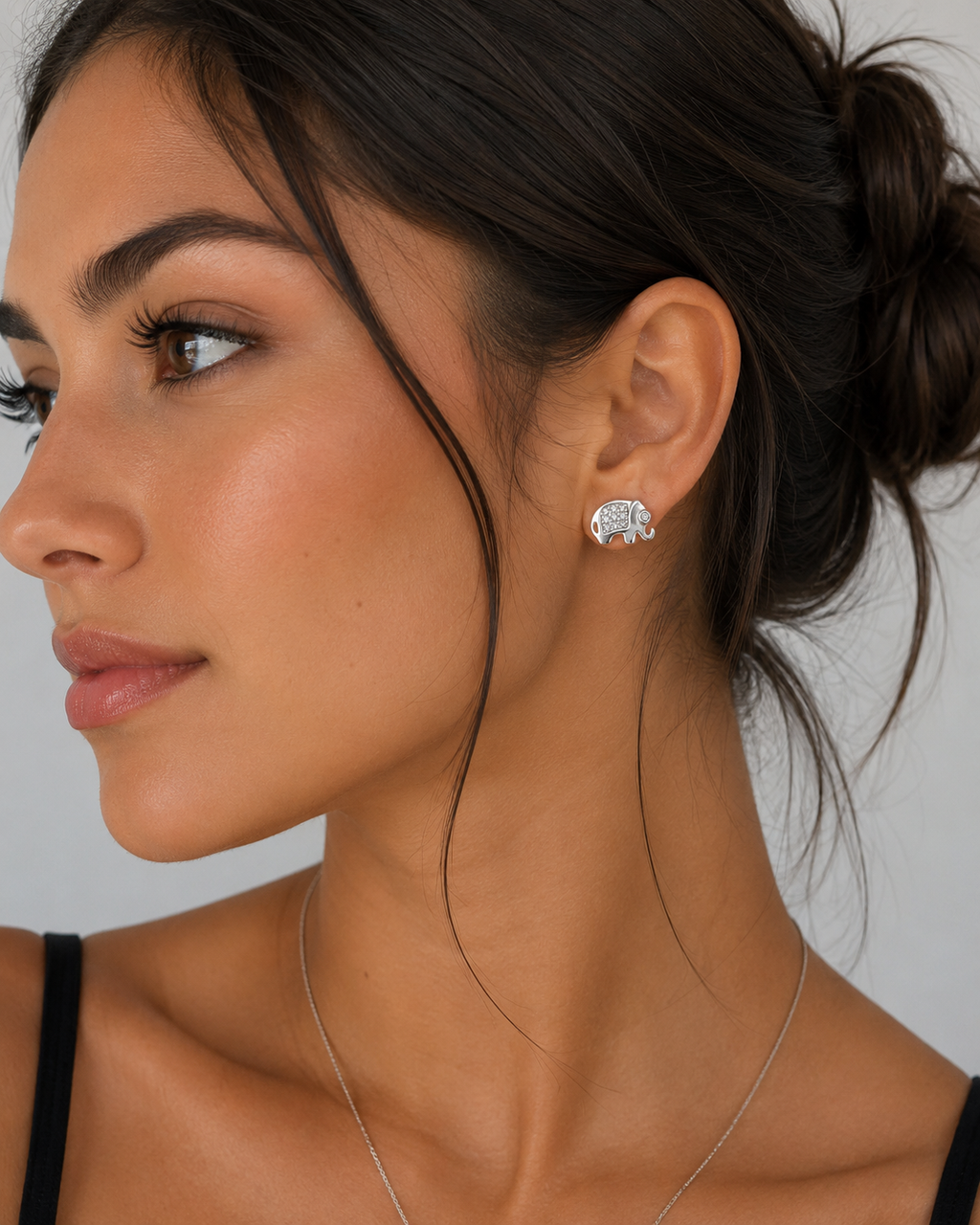 Lucky Elephant Stud Earrings