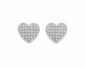 Amour Pavé Heart Stud Earrings
