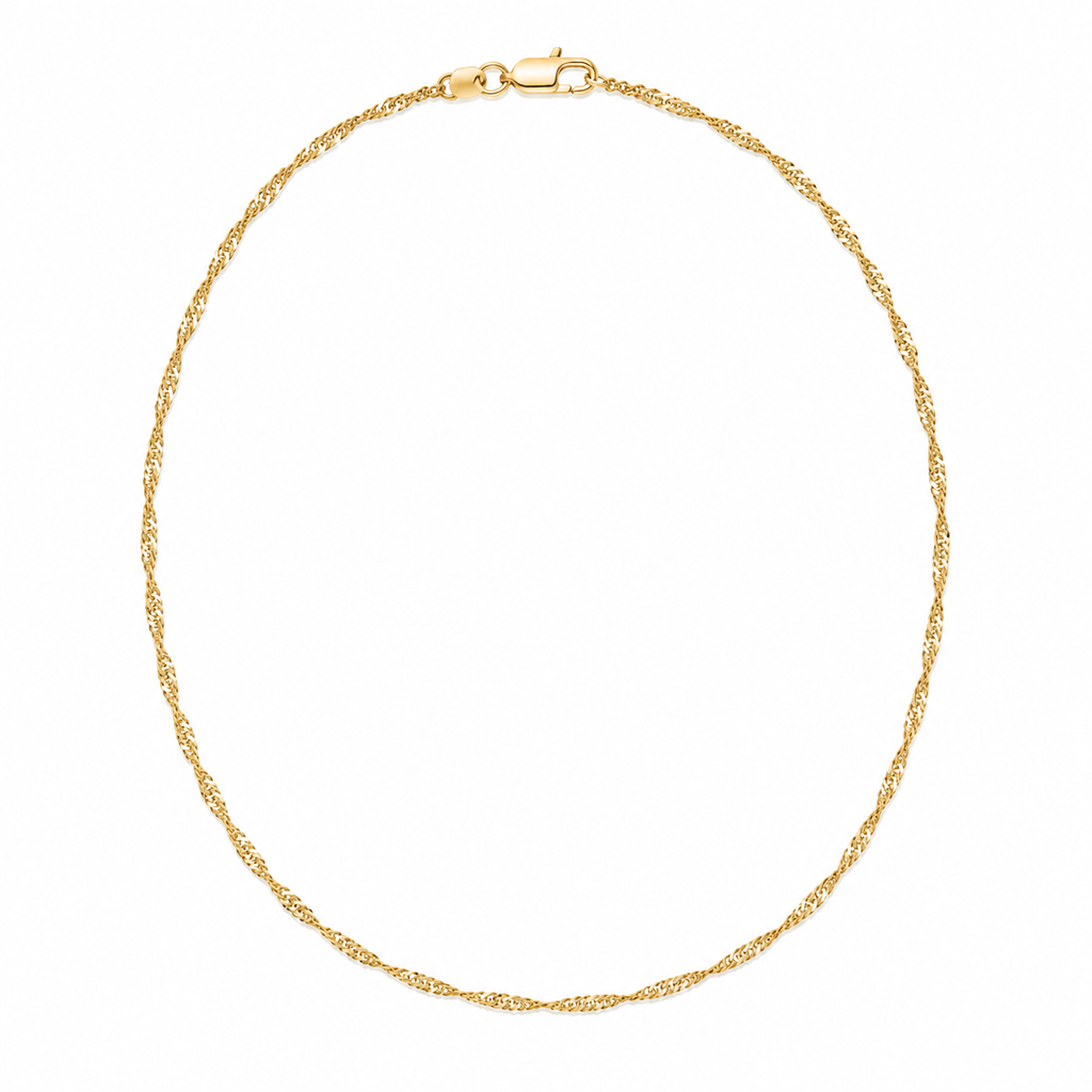 10k Yellow Gold Singapore Chain (1.50 mm)