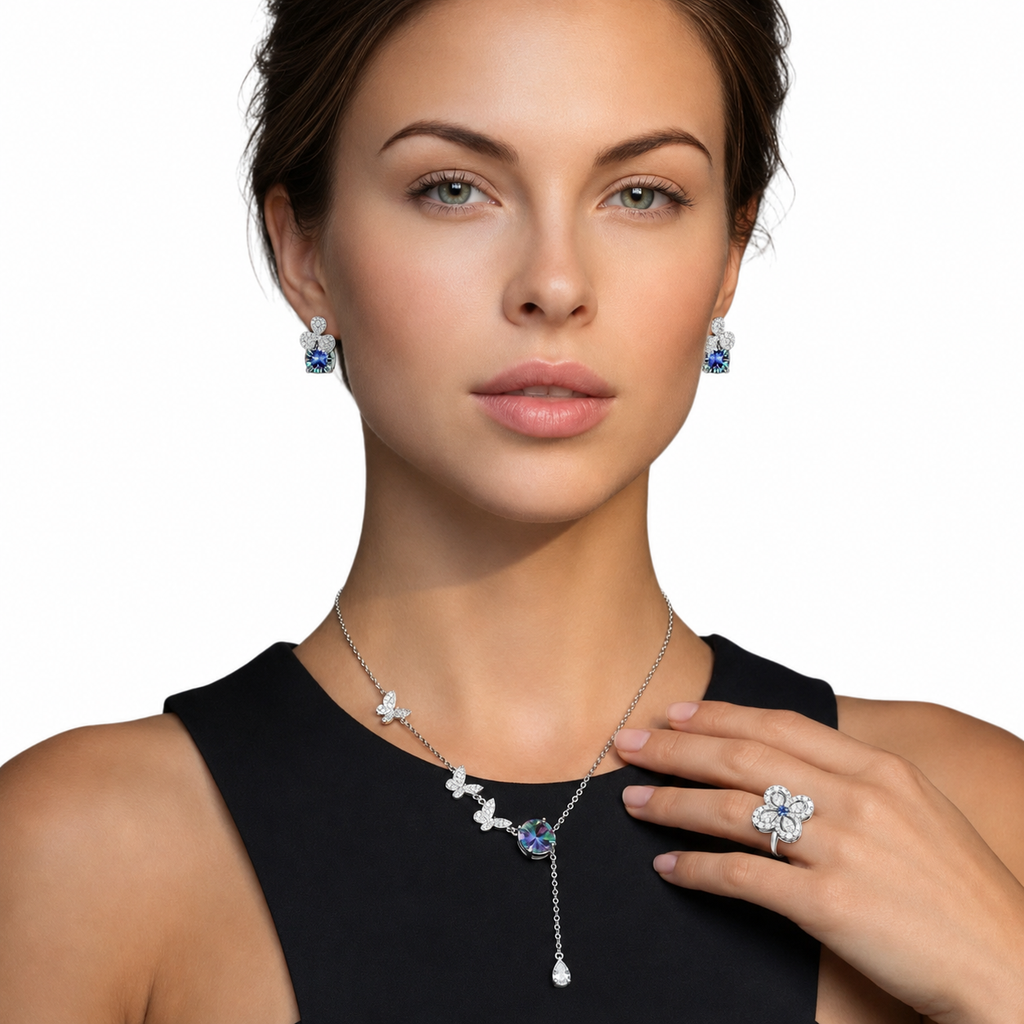 Lucky Clover Moissanite Set