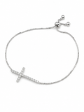 Radiant Cross Slider Bracelet